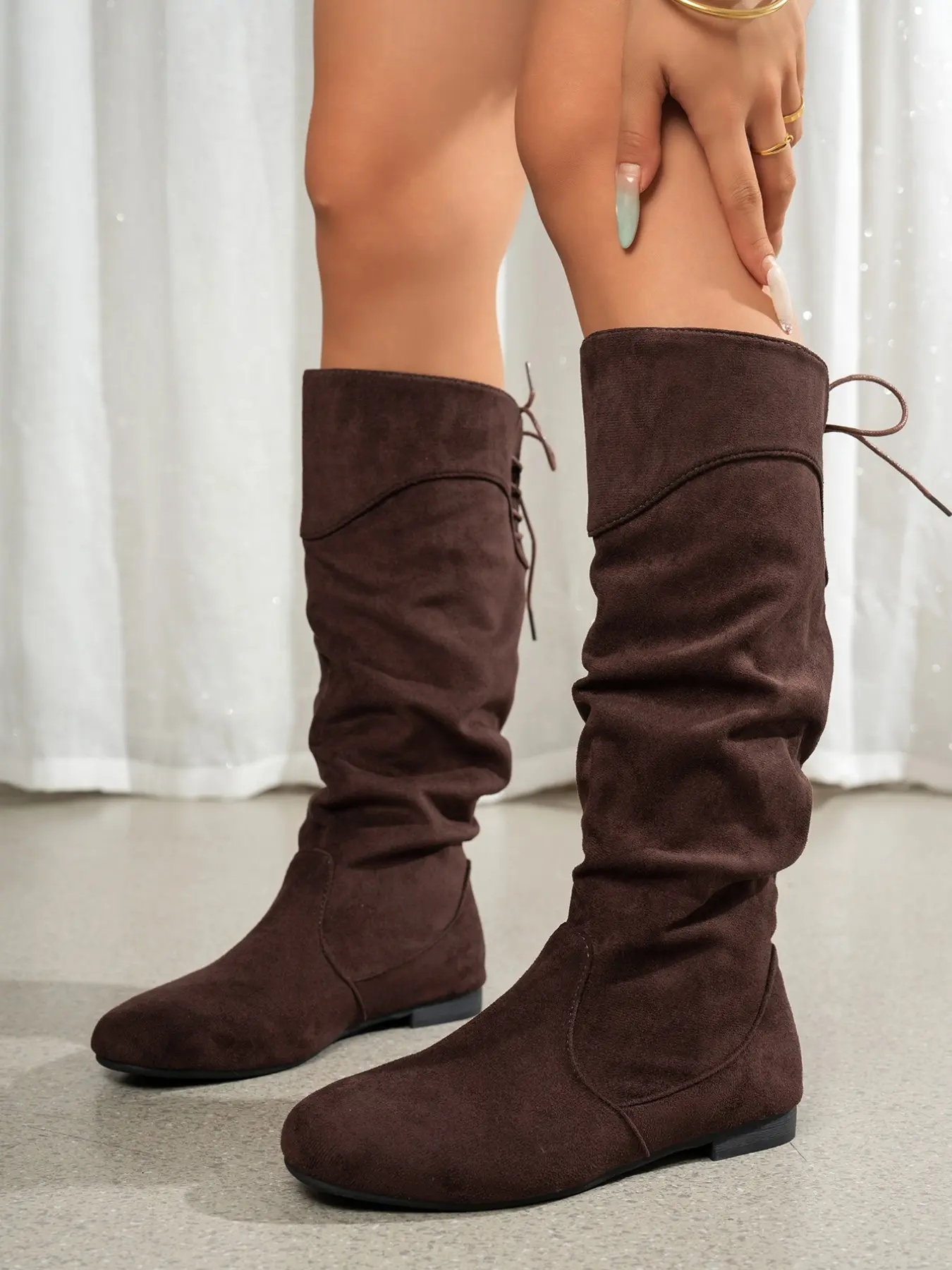 Women's Knee-High Low Heel Fashion Boots