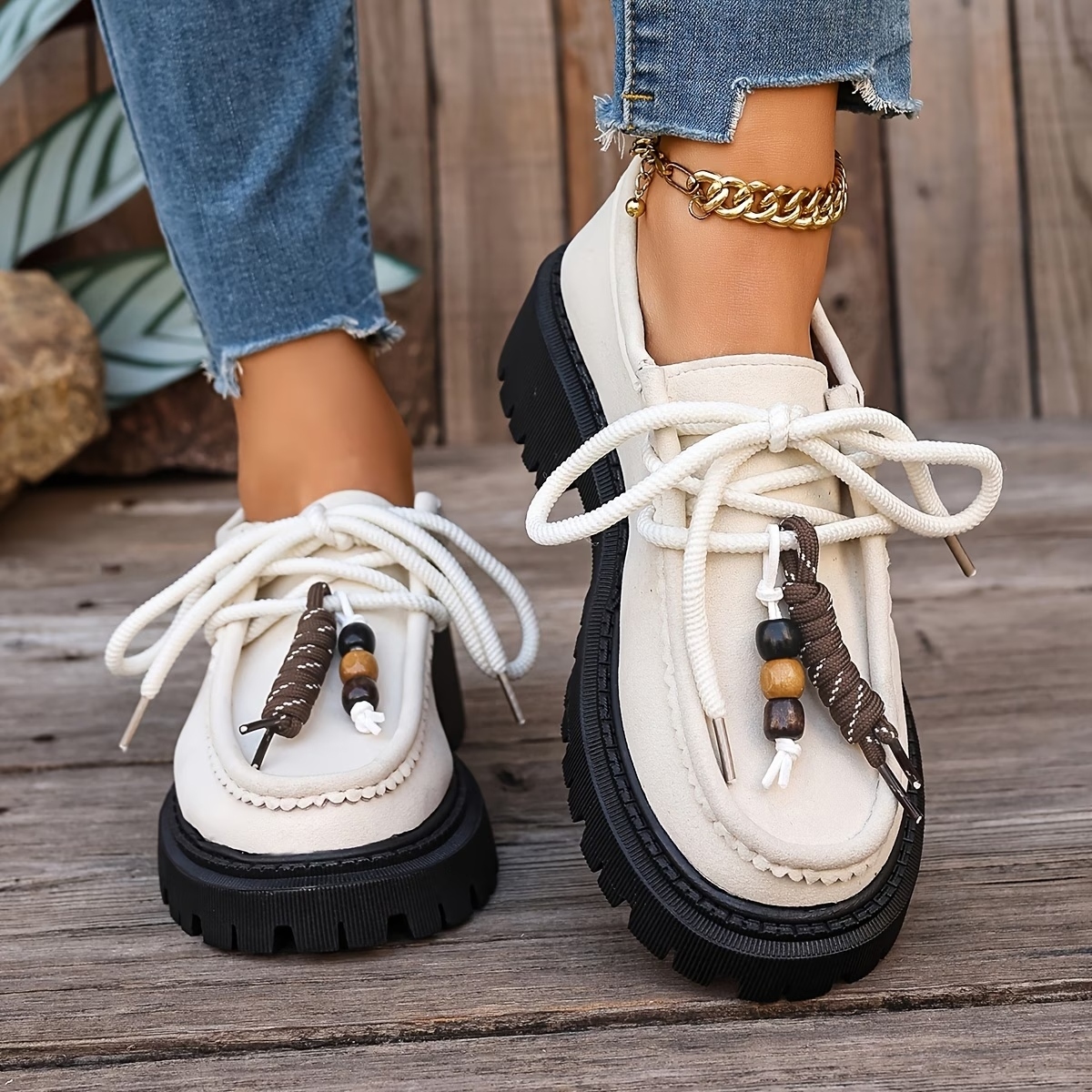 Women's Lace-Up Oxford Shoes