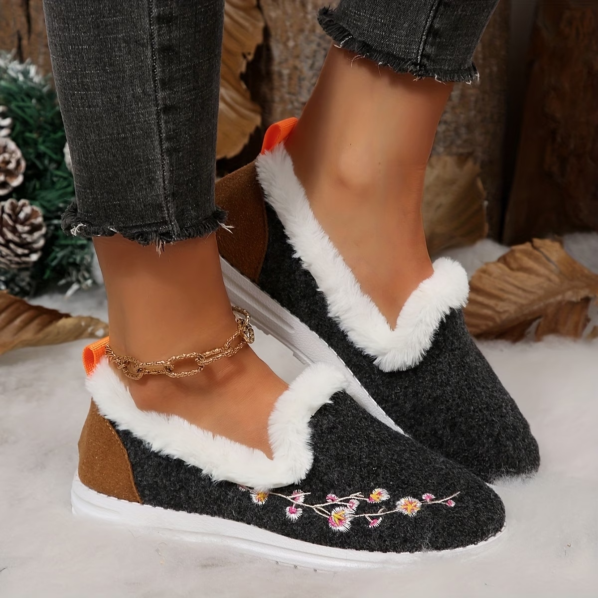 Women's Velvet Short Boots