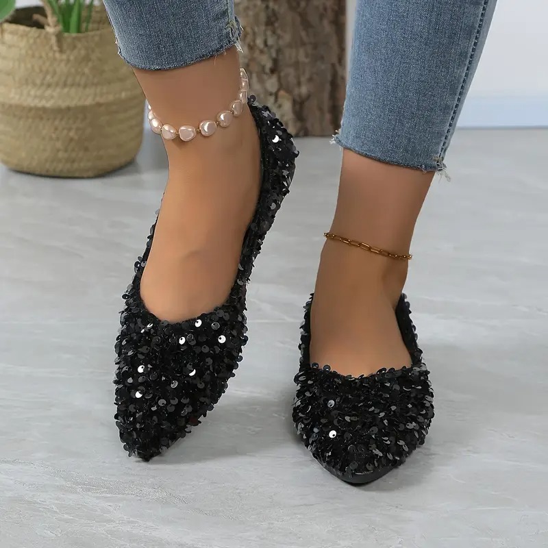 Elegant French Style Pointed Toe Flats