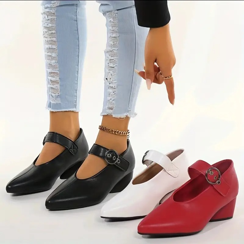 Women's Chunky Mid Heels