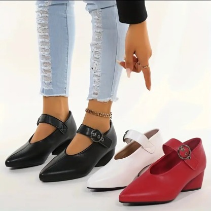 Women's Chunky Mid Heels