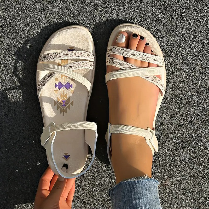 Women's Stylish Open-Toe Flat Slide Sandals