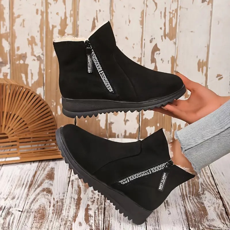 Winter Chic Plush Snow Boots