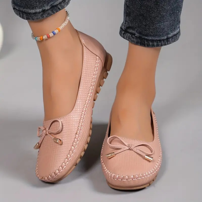 Women's Bow Flat Soft Sole Loafers