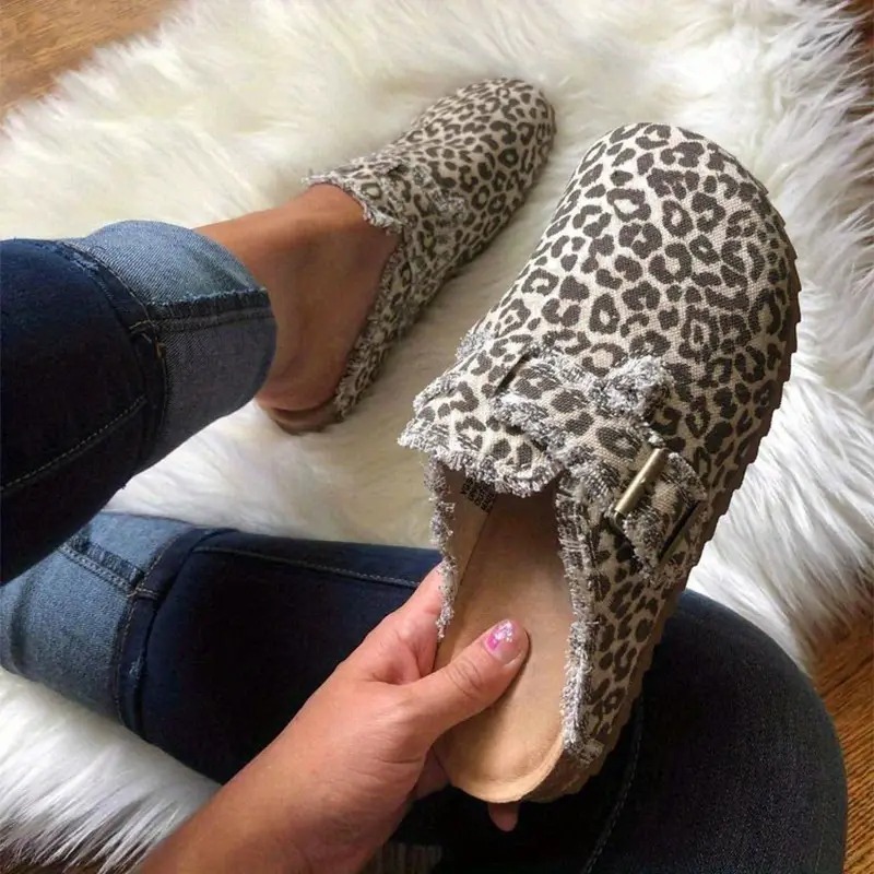 Women's Stylish Leopard Print Loafers