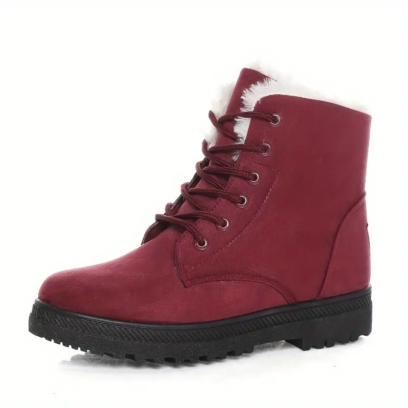 Women's Warm Lace-Up Ankle Boots