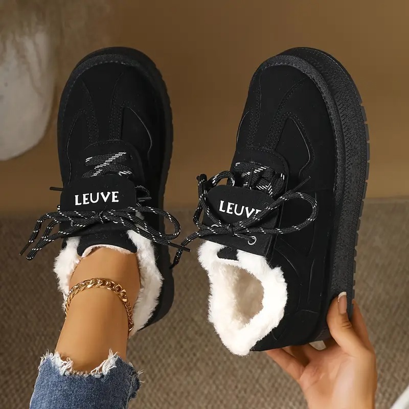 Women's Anti-Slip Fluffy Lining Snow Boots