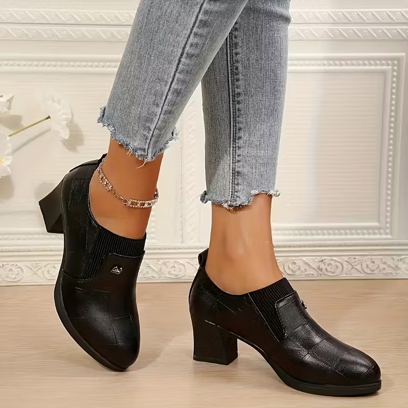 Women's Elegant Exquisite Square Toe Heels