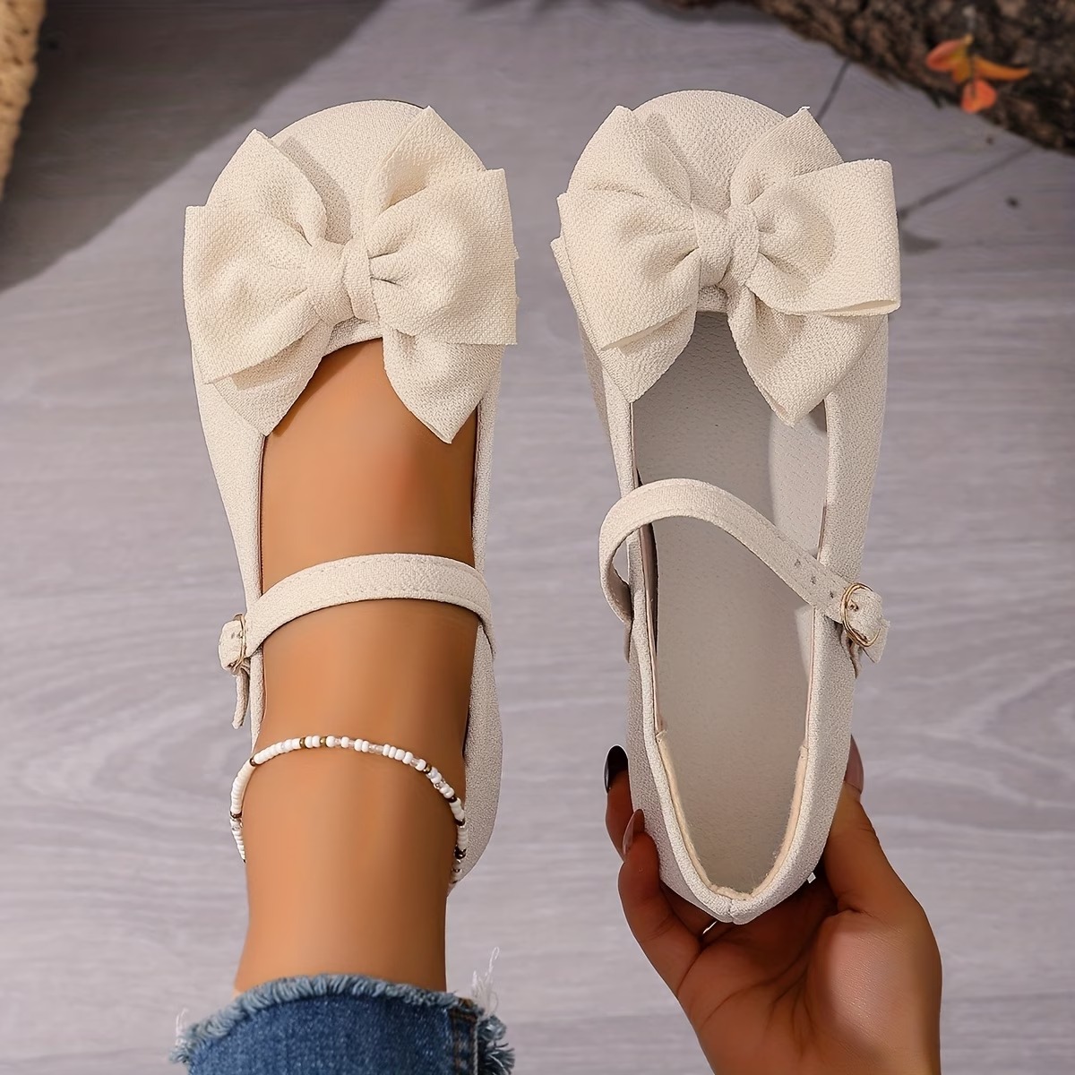 Women's Bowknot Mary Jane Flat Shoes