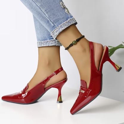 Women's Elegant Slingback Heeled Sandals