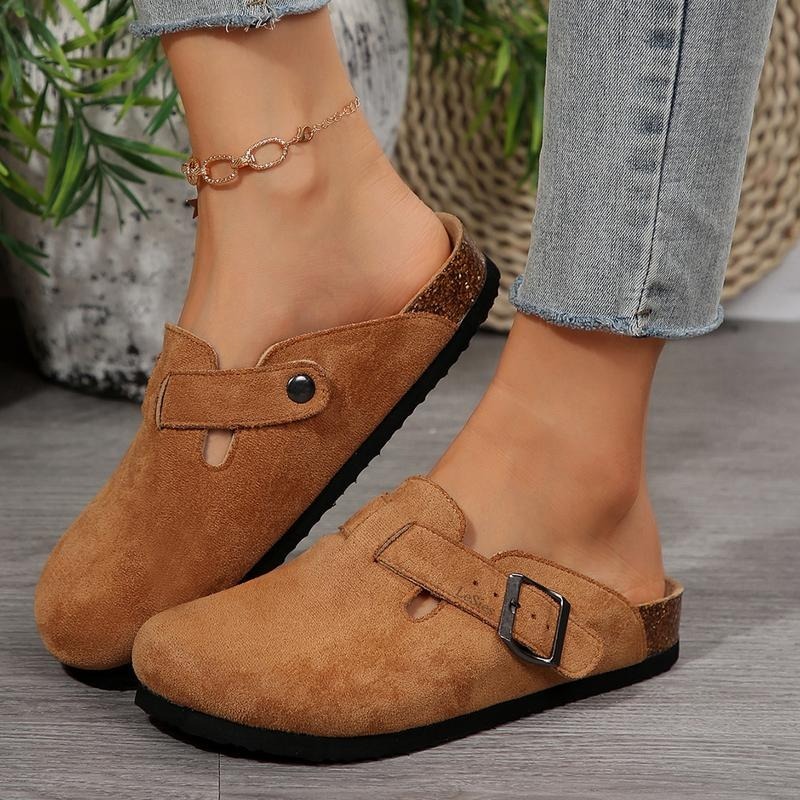 Women's Comfy Suede Leather Slippers