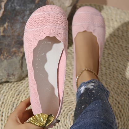 Women's Round-Toe Knitted Flats