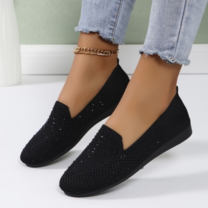 Women's Rhinestone Flat Shoes