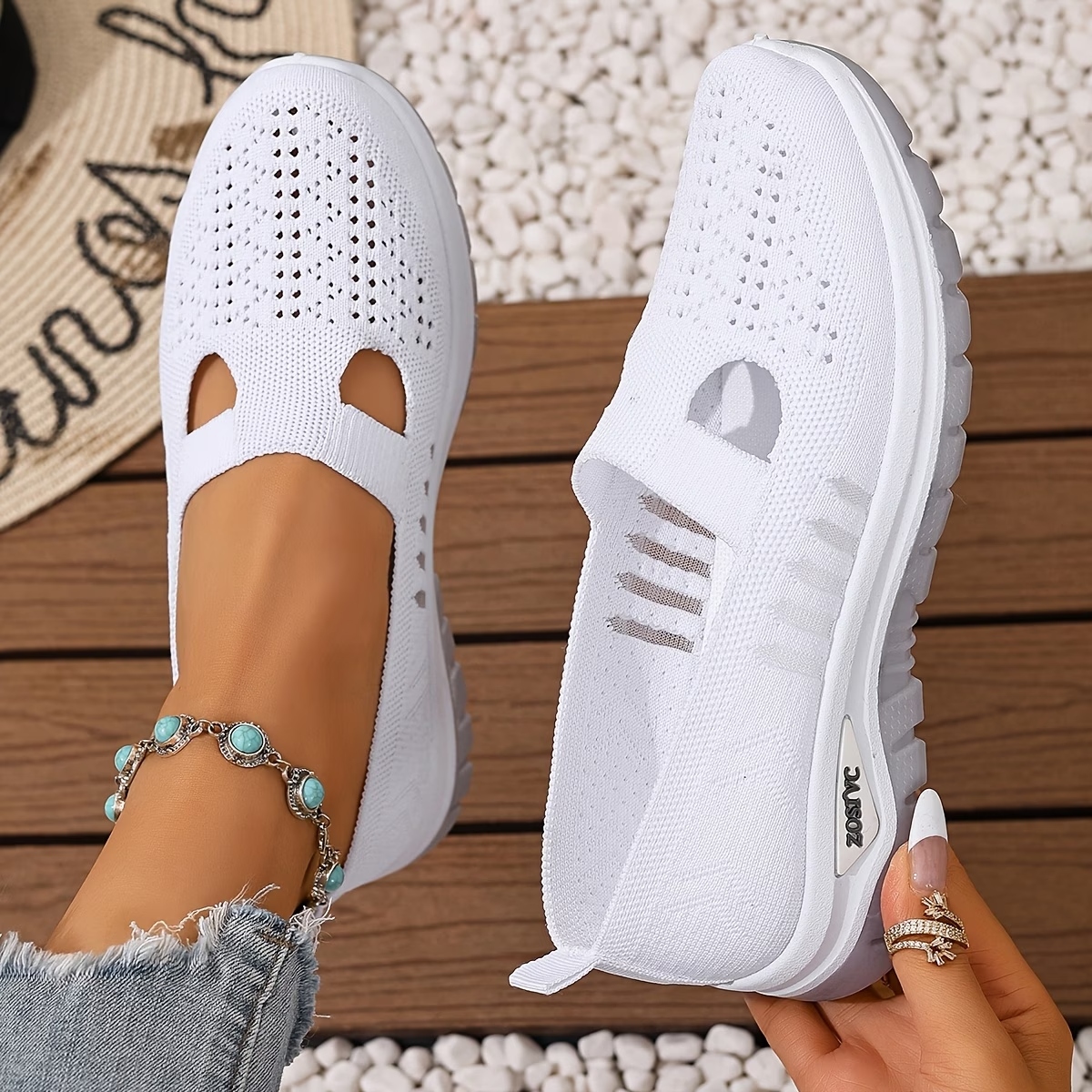 Women's Hollow Out Casual Athletic Flats