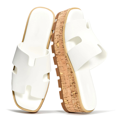 Women's Genuine Leather Wedge Sandals