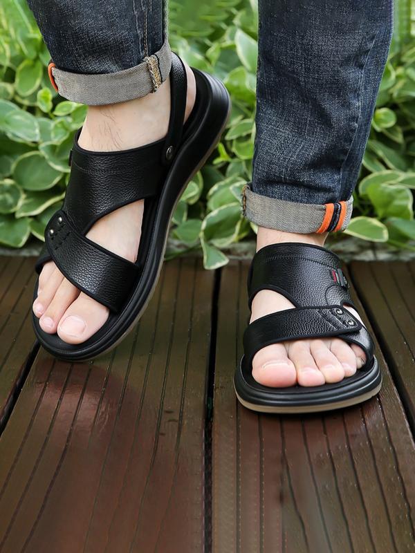 Men's Leather Upper Beach Sandals
