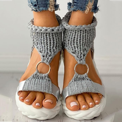 Women's Knitted Platform Sandals