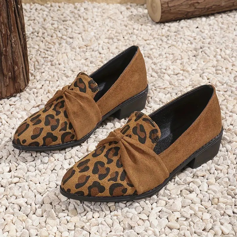 Women'S Leopard Oxford Shoes