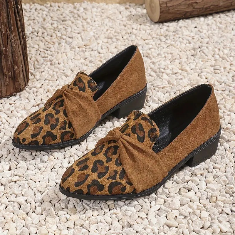 Women'S Leopard Oxford Shoes