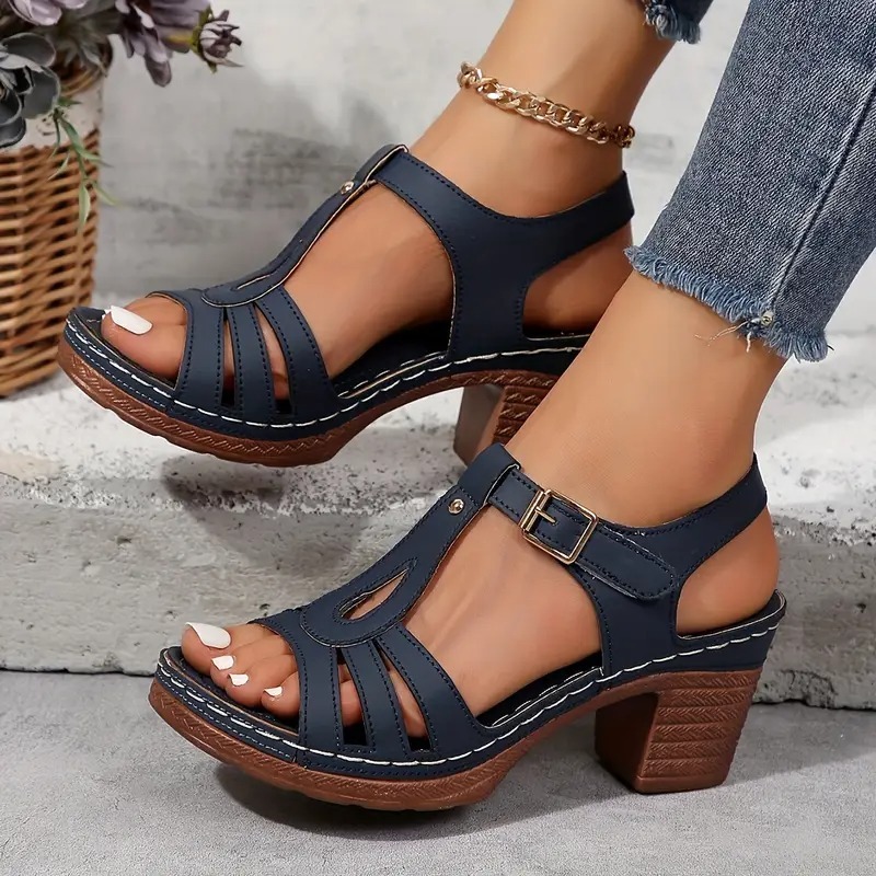 Women's Solid Color Stylish Sandals