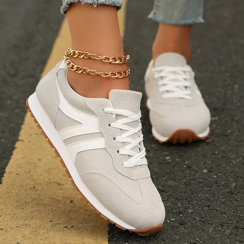 Women's Solid Color Casual Sneakers