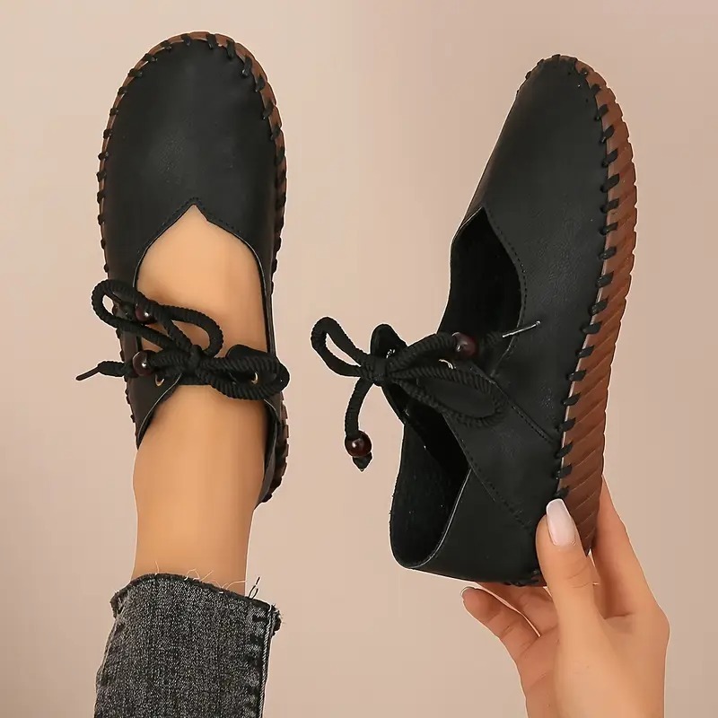 Women's Elegant Lace-Up Mary Jane Shoes