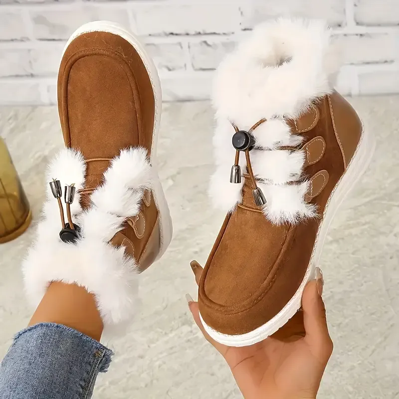 Women's Cozy Fleece Non-Slip Snow Boots