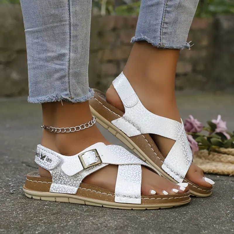 Women's Strap Roman Flat Sandals