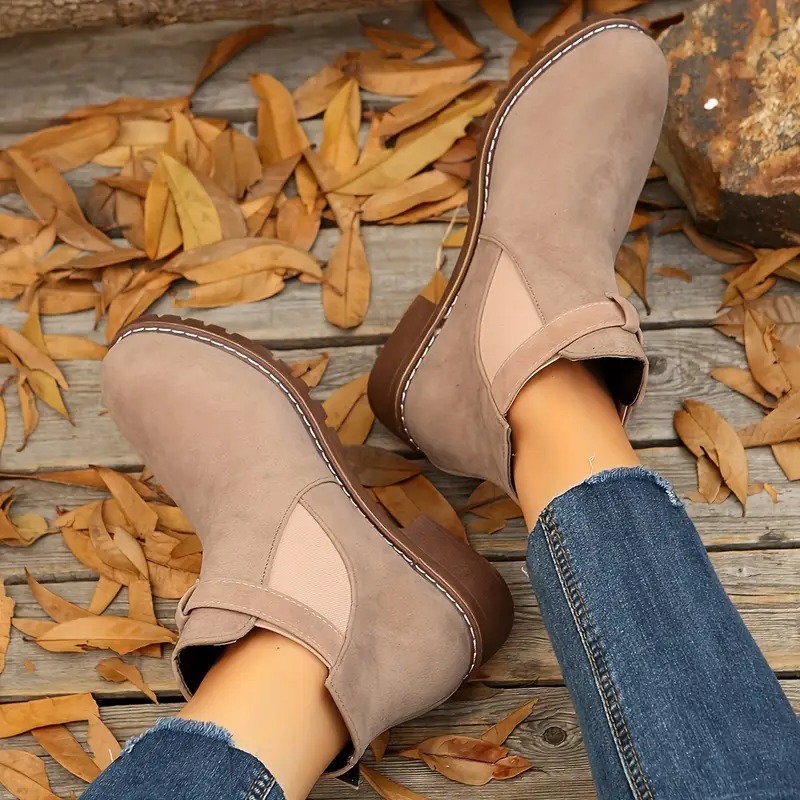 Women's Versatile Slip-On Ankle Boots