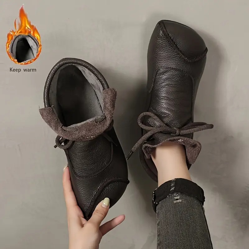 Women's Velvet Lining Mid Length Boots