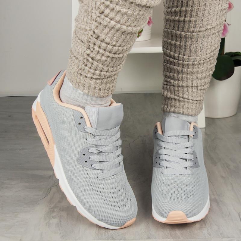 Comfort Lace-Up Flat Running Sports Trainers