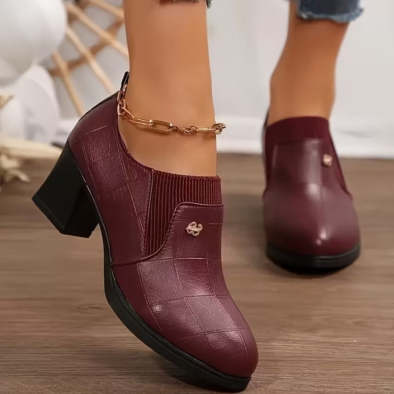 Women's Elegant Exquisite Square Toe Heels