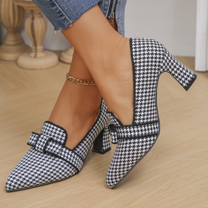 Women's Checkered Casual Loafers