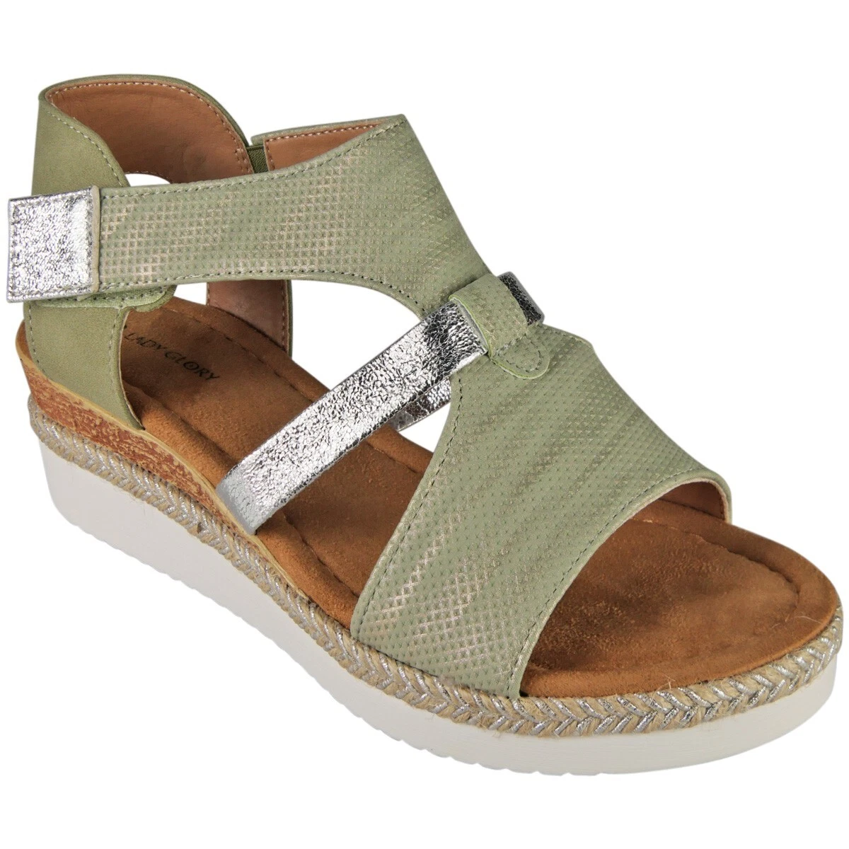 Women's Suede Comfort Wedge Sandals