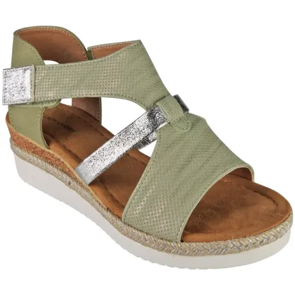 Women's Suede Comfort Wedge Sandals