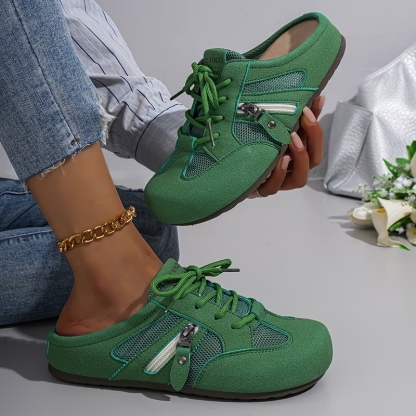 Women's Mesh Zipper Sneakers