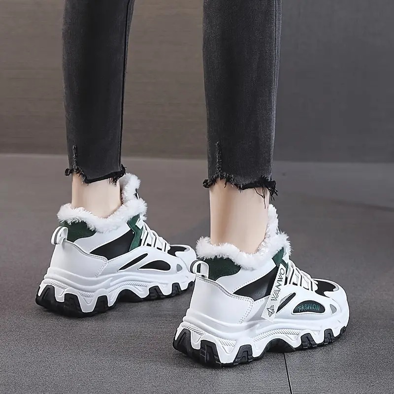 Color-block Thick Sole Chunky Sneakers