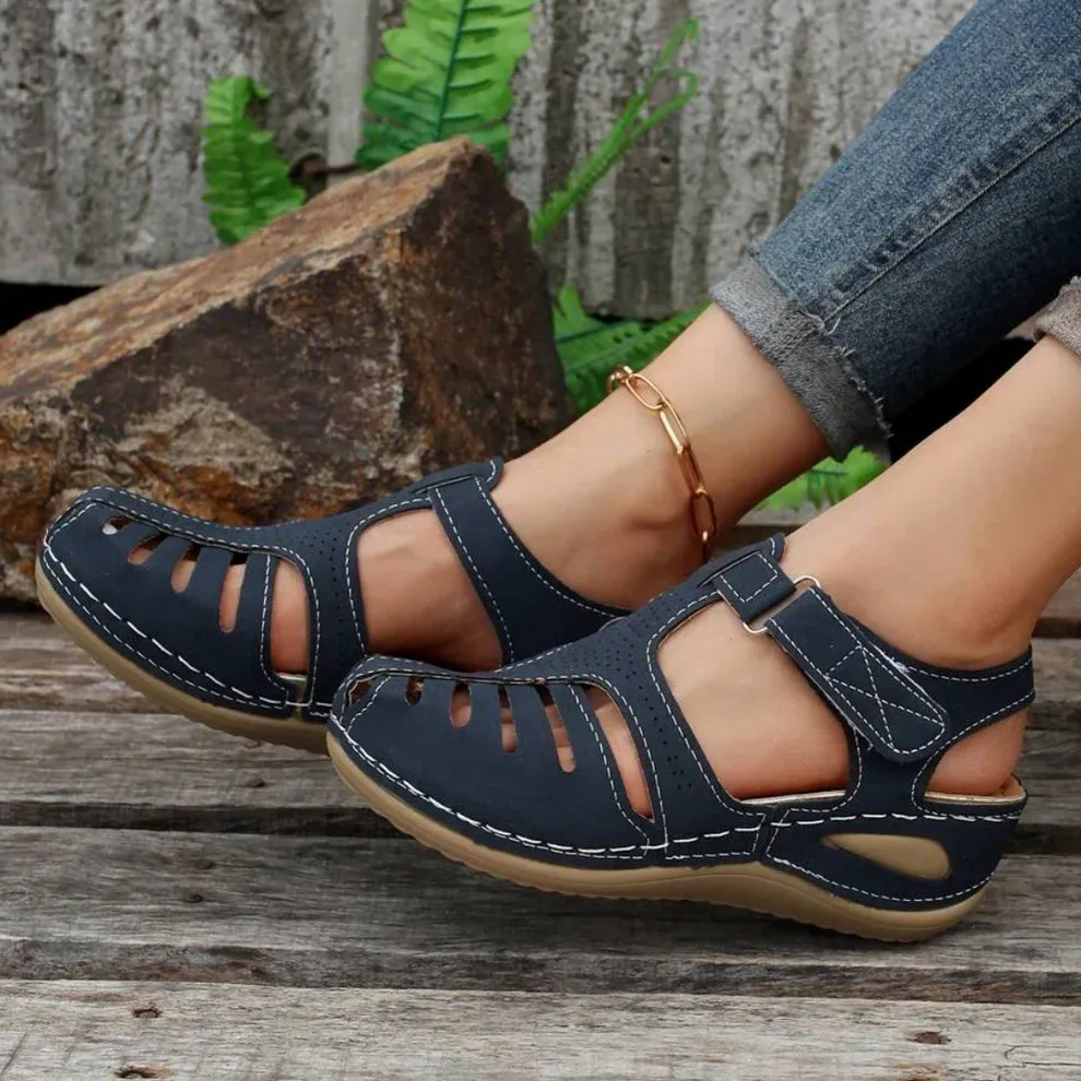 Arch Support Wide Toe Box Closed Toe Sandals