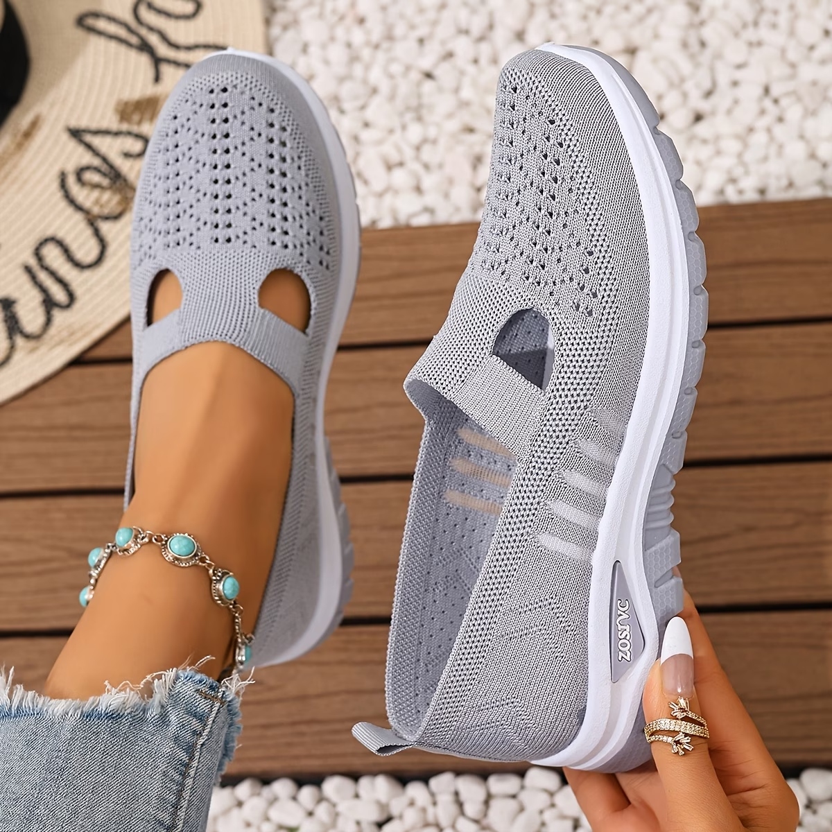 Women's Hollow Out Casual Athletic Flats