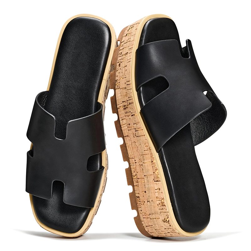 Women's Genuine Leather Wedge Sandals