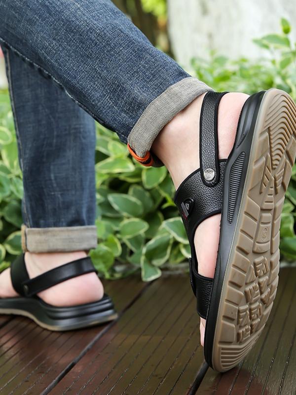 Men's Leather Upper Beach Sandals