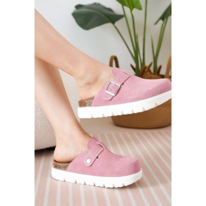 Women's Genuine Leather Platform Clogs