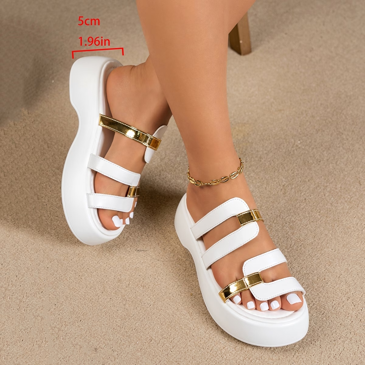 Women's Comfy Elegant Platform Slippers