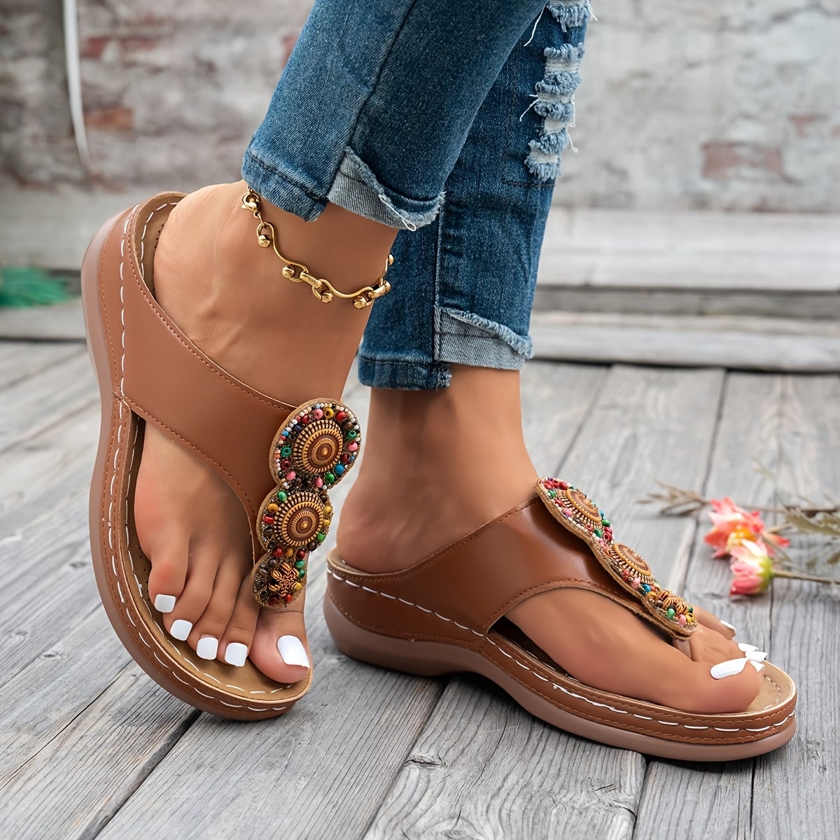 Women's Bohemian Wedge Sandals