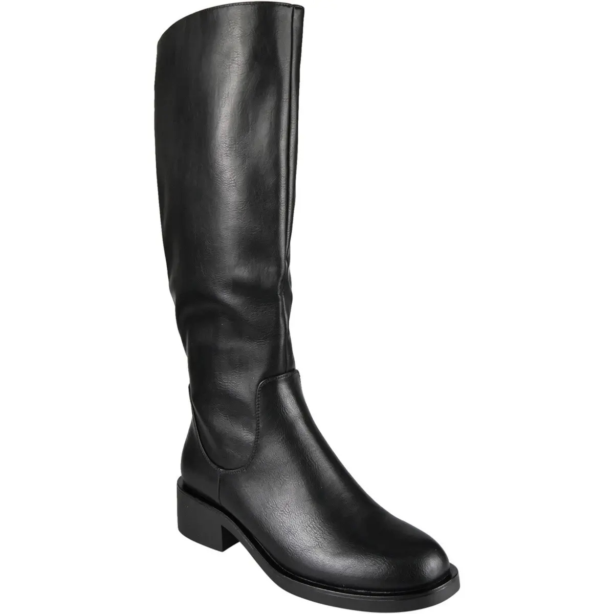 Ladies Faux Leather Zip Comfy Boots