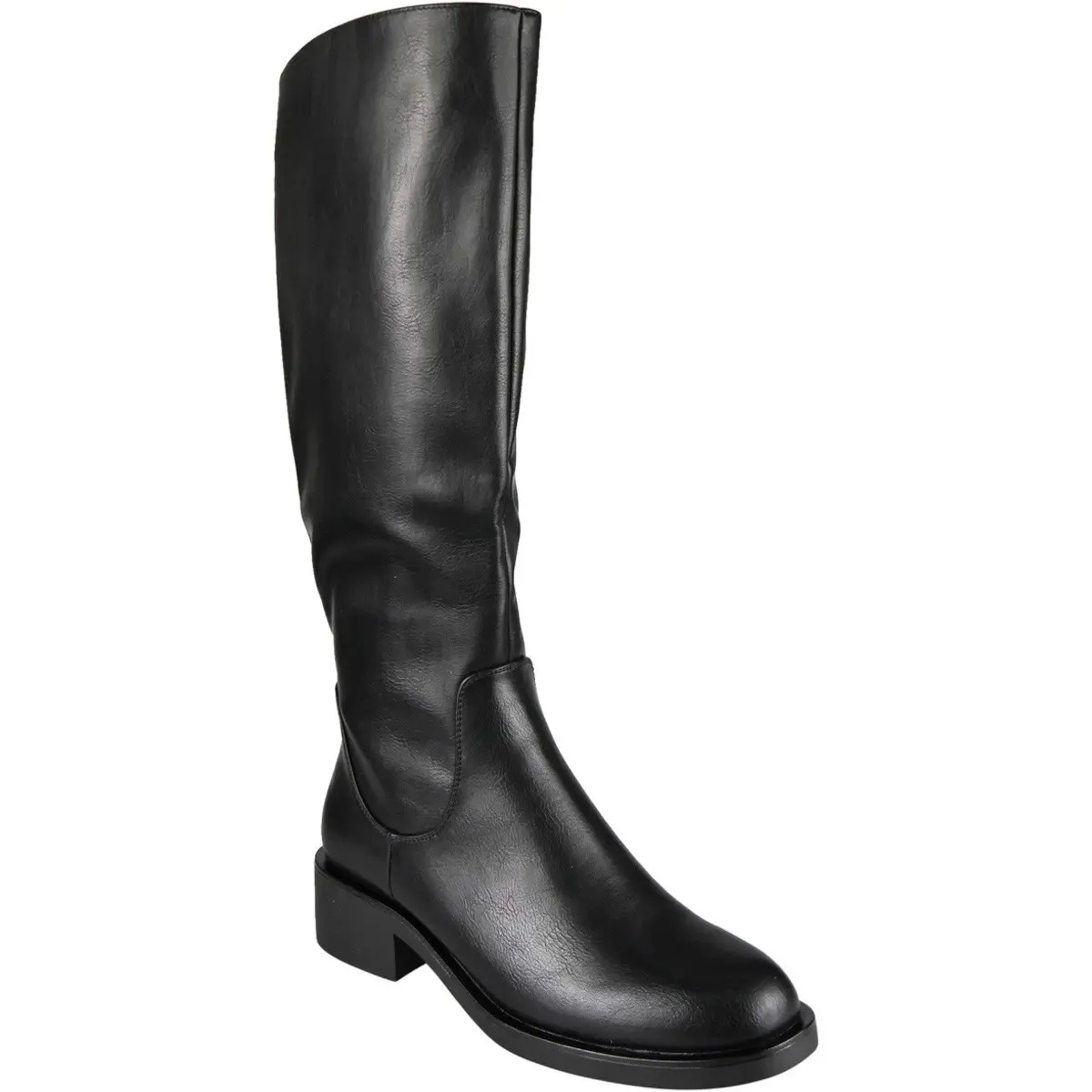 Ladies Faux Leather Zip Comfy Boots
