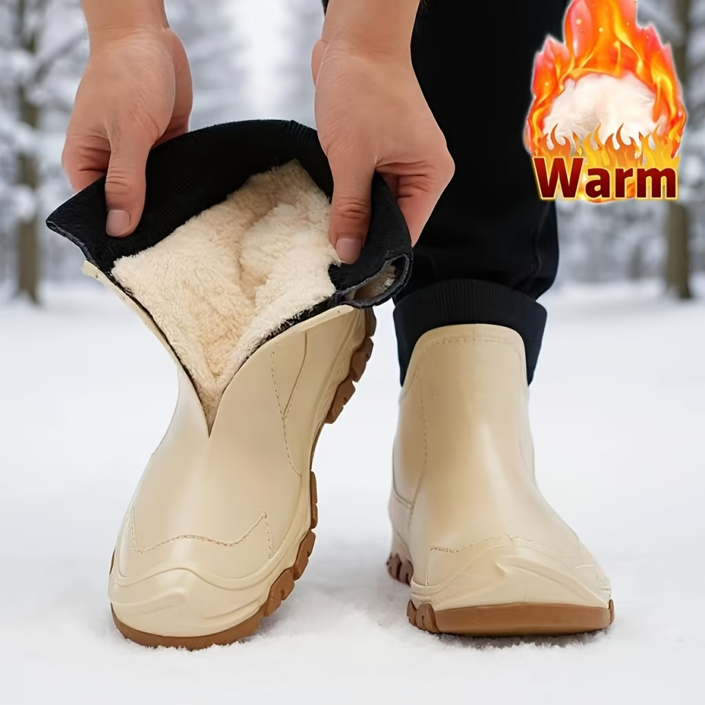 New Couple Warm Rain Boots