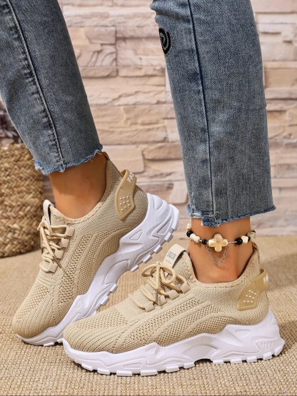 Women's Knit Fleece Lined Sneaker