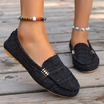 Women's Leopard Print Patchwork Loafers